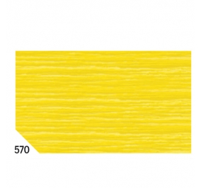 ROTOLINI CRESPATI COLOR.GR.60 CM.50X2,5 MT. GIALLO CF.10 Colore Giallo