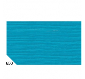 ROTOLINI CRESPATI COLOR.GR.60 CM.50X2,5 MT. TURCHESE CF.10 Colore Turchese