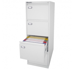 CLASSIFICATORE CARTELLE SOSPESE 4 CASSETTI CM.46X62X132H BIANCO Colore Bianco