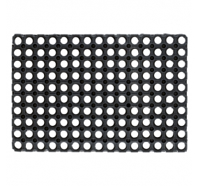 ZERBINO GUMMY CM 40X80 NERO Colore Nero