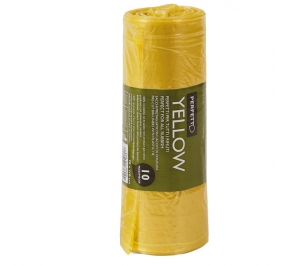 SACCHI PER IMMONDIZIA 70X110 GIALLO CF.10 (120 LT) Colore Giallo