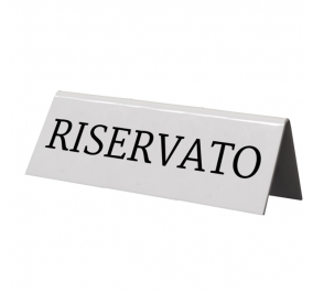 SEGNAPOSTO SECURIT DA TAVOLO "RISERVATO" CF.5