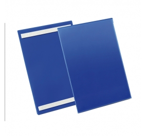 50 BUSTE IDENTIFICAZIONE CON BANDE ADESIVE 210X297MM A4-VERT) 1797 DURABLE Colore blu