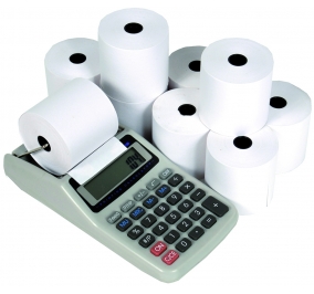 ROTOLO TERMICO REGISTRATORE CASSA MM.57X35MT CON SCADENZA