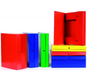 CARTELLA PRESPAN IN LINEA CON BOTTONE DORSO 10 ROSSO Colore Rosso