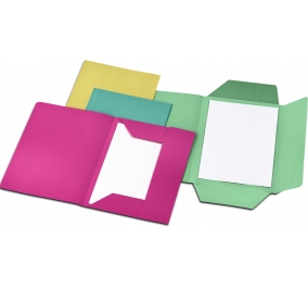 CARTELLA MANILLA 3 LEMBI 25X33 SENZA STAMPA VERDE Colore Verde