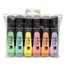 EVIDENZIATORE IN LINEA COLORI PASTELLO CF.6 ASS. Colore 6 colori assortiti pastello
