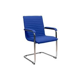sedia attesa sindy  colore blu misure cm 83hx64px48l