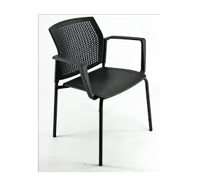 sedia meeting lgspbr colore nero misure cm 78hx54px46l