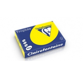 RISMA CLAIREFONTAINETROPHE A4 GR.160 FF250  GIALLO SOLE Colore Giallo Sole