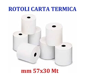 ROTOLO BILANCIA- POS -CALCOLATRICE  TERMICO MM57X30MT