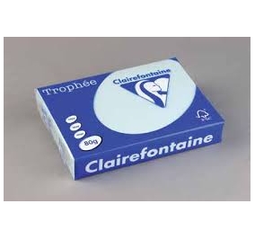 RISMA CLAIREFONTAINETROPHE A4 GR.80 FF500 AZZURRO Colore Celeste