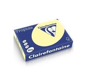 RISMA CLAIREFONTAINETROPHE A4 GR.80 FF500 GIALLO Colore Giallo