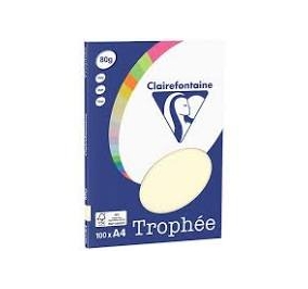 RISMA CLAIREFONTAINETROPHE A3 GR.80 FF500 AVORIO Colore Avorio