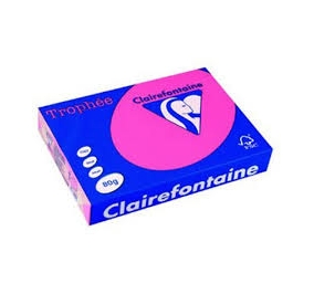 RISMA CLAIREFONTAINETROPHE A4 GR.80 FF500 FUCSIA Colore Fucsia