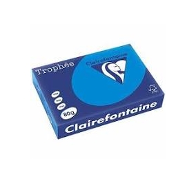 RISMA CLAIREFONTAINE TROPHE A4 GR.80 FF500 TURCHESE Colore Turchese