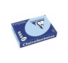 RISMA CLAIREFONTAINETROPHE A4 GR.160 FF250  CELESTE Colore Azzurro