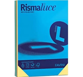 RISMALUCE FAVINI A4 GR.90 FF300 COLORI ASS Colore ** mix 8