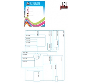 ETICHETTE AUTOADESIVE  SCRIVIBILI A MANO IN LINEA DIAM.MM.18 AZZURRO Colore Azzurro