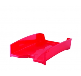 VASCHETTA PORTACORRISPONDENZA FELLOWES GREEN2 DESK 278X353X90 Colore Rosso traslucido