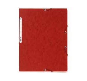 CARTELLA CON ELASTICO 24X32 SENZA STAMPA ROSSO Colore Rosso