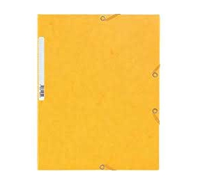 CARTELLA CON ELASTICO 24X32 SENZA STAMPA GIALLO Colore Giallo