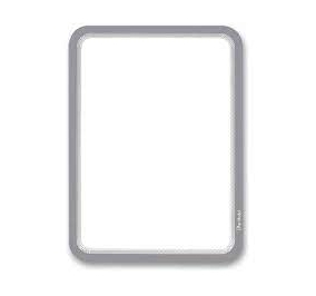 CORNICE TARIFOLD DA MURO A4 ADESIVA  GRIGIO CF.2 Colore Grigio