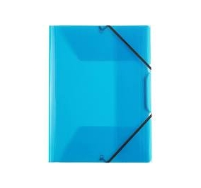 CARTELLE 3 LEMBI CON ELASTICO LUMINA DORSO 0,3 AZZURRO Colore Azzurro