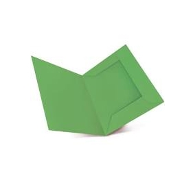 CARTELLA BRISTOL 3 LEMBI 25X34,5 SENZA STAMPA GR.270 VERDE Colore Verde