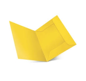 CARTELLA BRISTOL 3 LEMBI 25X34,5 SENZA STAMPA GR.270 GIALLO Colore Giallo