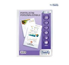 PORTALISTINO FAVORIT PPL PERSONALIZZABILE CM.22X30 20 BUSTE