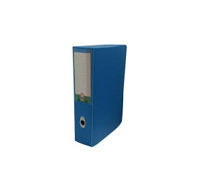 CARTELLA FELLOWES PLASTICA CON BOTTONE DORSO 8 AZZURRO Colore Azzurro