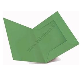 CARTELLA MANILLA 3 LEMBI 25X33 SENZA STAMPA VERDE Colore Verde