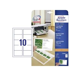 BIGLIETTI DA VISITA BIANCHI PER LASER GR.200 MM.85X54 FF25