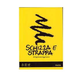 BLOCCO FAVINI SCHIZZA E STRAPPA A3 GR.50 MM297X420 FF150