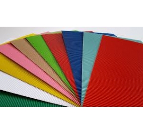 CARTONE ONDULATO 50X70 CF.10 ASSORT. Colore 10 colori assortiti