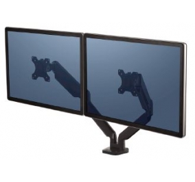 BRACCIO MONITOR ORIZONTALE DOPPIO PLATINUM SERIES Colore Nero