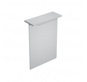 BANCONE RECEPTION LINEA FREE CM 80X30X115 H GRIGIO Colore grigio