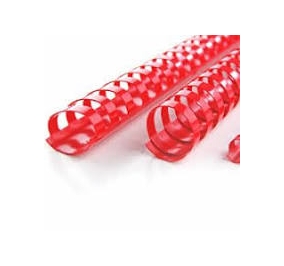 SPIRALE GBC PLASTICA MM.10 CF.100 ROSSO Colore Rosso