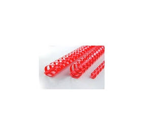 SPIRALE GBC PLASTICA MM.12 CF.100 ROSSO Colore Rosso
