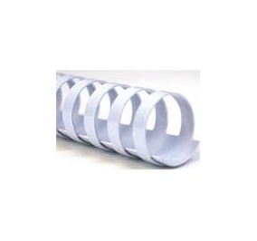 SPIRALE GBC PLASTICA MM.14 CF.100 BIANCO Colore Bianco