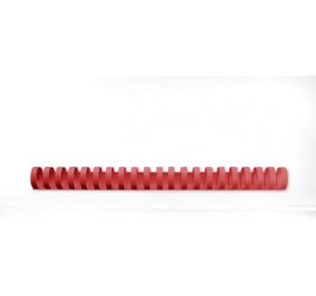 SPIRALE GBC PLASTICA MM.25 CF.50 ROSSO Colore Rosso