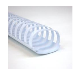 SPIRALE GBC PLASTICA MM.32 OVALE CF.50 BIANCO Colore Bianco
