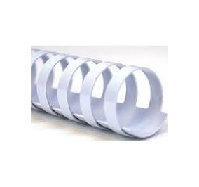 SPIRALE GBC PLASTICA MM. 8 CF.100 BIANCO Colore Bianco