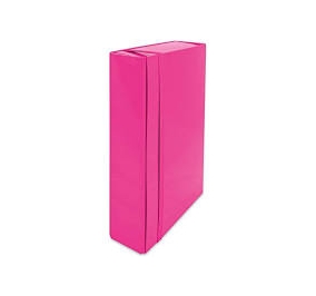 CARTELLA 3 LEMBI 25X34,5 DORSO 5CM ELASTICO PIATTO FUCSIA Colore Fucsia