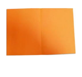 CARTELLA BRISTOL SEMPLICE 25X34 SENZA STAMPA GR270 ARANCIO Colore Arancio