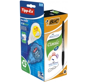 PROMO PACK 12 ATLANTIS NF BLU + 1 CORRETTORE EASY REFILL + 1 REFILL IN OMAGGIO Colore Nero
