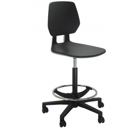 sgabello tecnico esos colore nero misure cm 103/128x66px56l