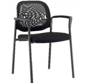 seduta da attesa equity colore nero misure cm 80x57px62l