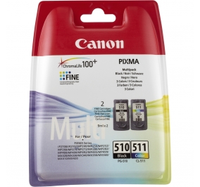 Canon Conf. 2 serbatoi inchiostro blister security PG-510/CL-511 nero +colore 2970B011